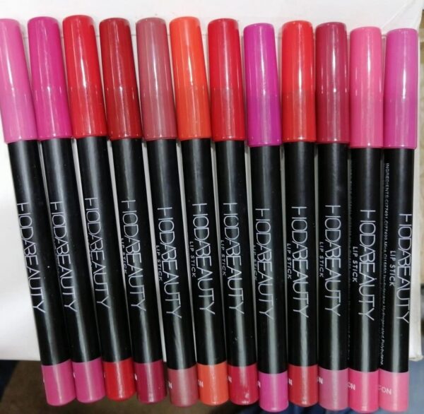 Huda Beauty Matte Lipliner Color Pencils pack of 12 - Image 4