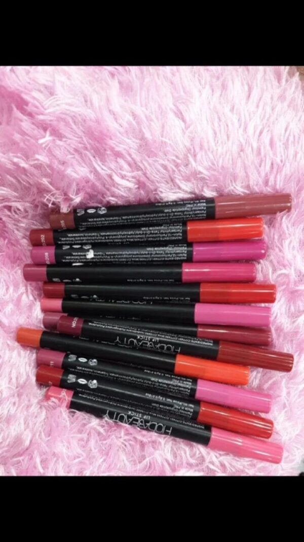 Huda Beauty Matte Lipliner Color Pencils pack of 12 - Image 2