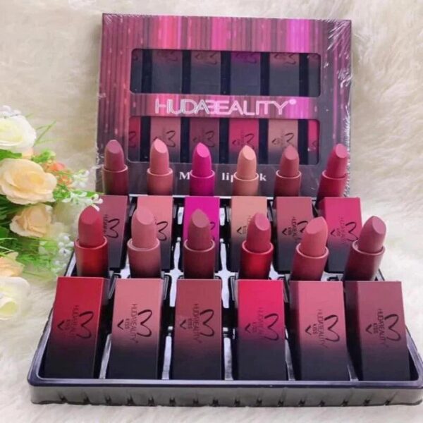 Huda Beauty Matte Lipstick Set of 12 - Image 4