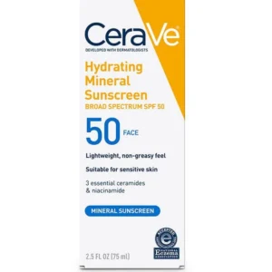 Cerave Hydrating Mineral Face Sunscreen