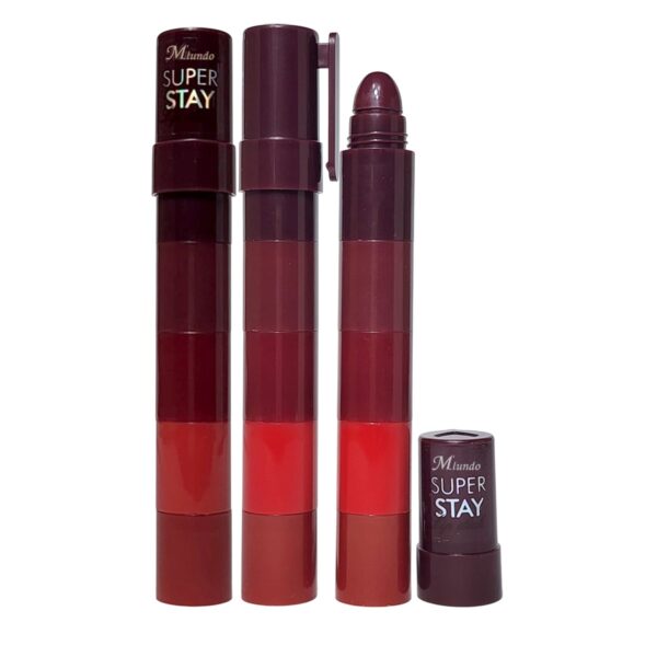 SUGAR POP 5 in 1 Lip Twist  Multi-use Stackable Lipsticks for Women  Enriched with Castor Oil  Satin Matte Hydrating Formula  - Image 4
